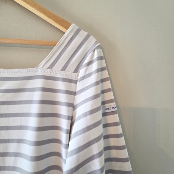 Saint James Nautical Casual Coastal Feminine Striped Top Size 8. - Picture 9 of 11